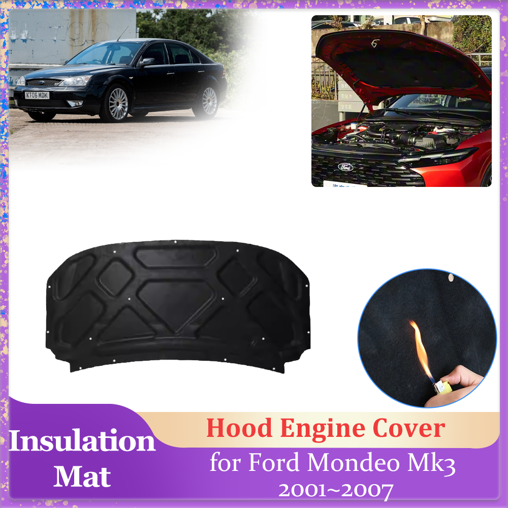 Acoustic Foam Panel - Car Hood Insulation Pad for Ford