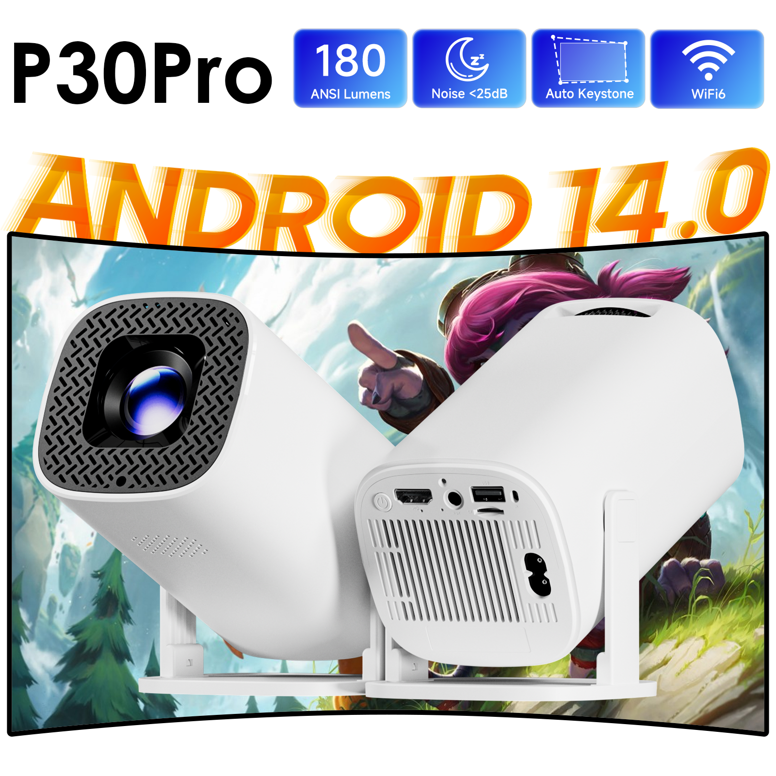 HONGTOP P30PRO Smart Mini Proj - đánh giá và giá Home Cinema Compact
