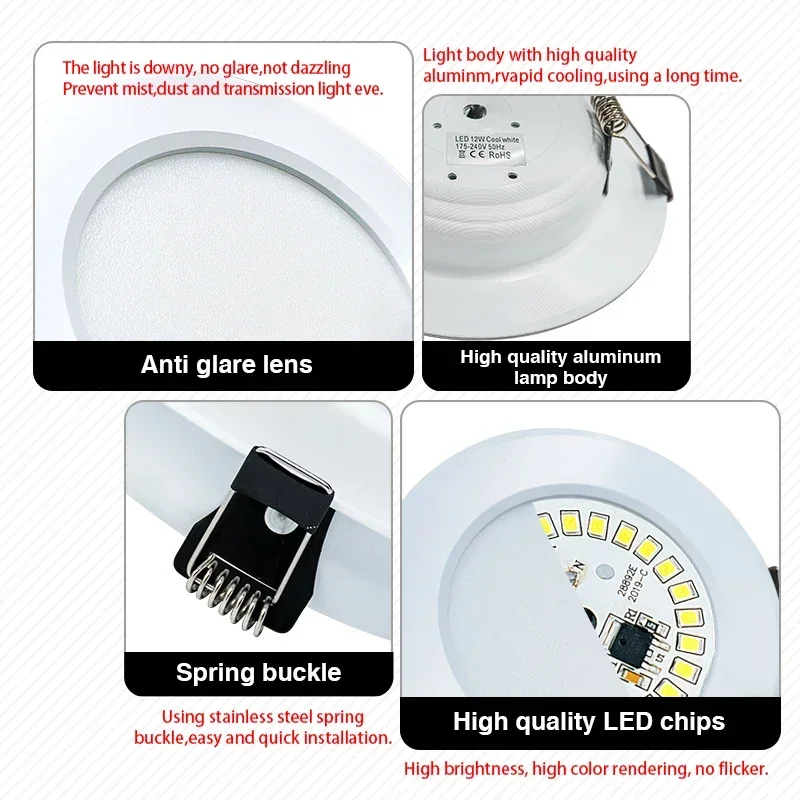 LED Downlight 3W 5W 7W 9W 12W  - đánh giá và giá Home Cinema Led