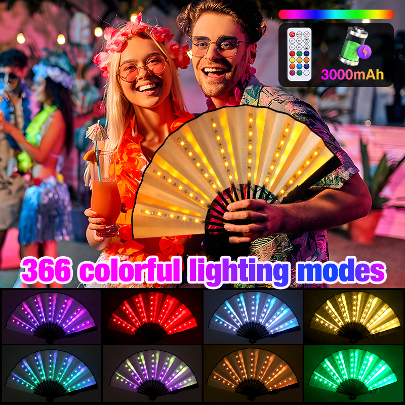 Glow Folding LED Fan Adjustabl - đánh giá và giá Home Cinema Led