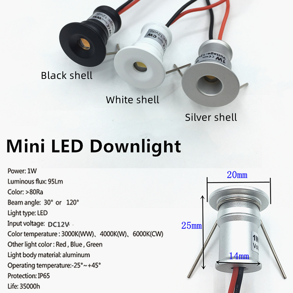 1W Mini Downlight Led 12V Smal - đánh giá và giá Home Cinema Led