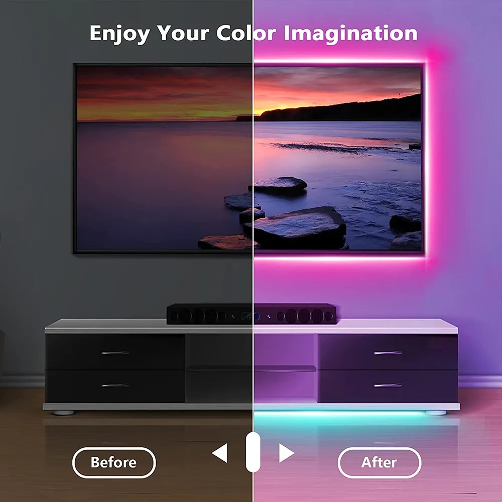 Tape Bluetooth USB LED Strip L - đánh giá và giá Ambient Light Strip Tv