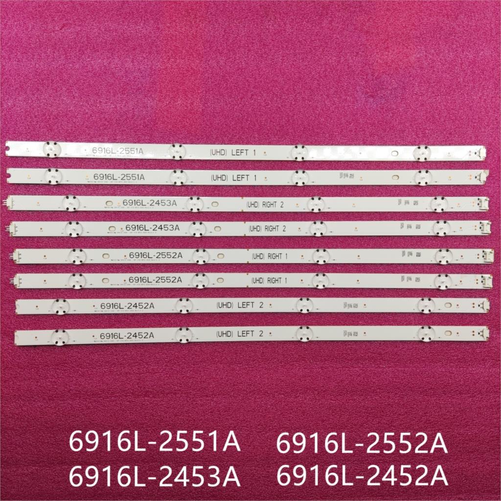 8 PCS/set LED backlight strip  - đánh giá và giá Ambient Light Strip Tv