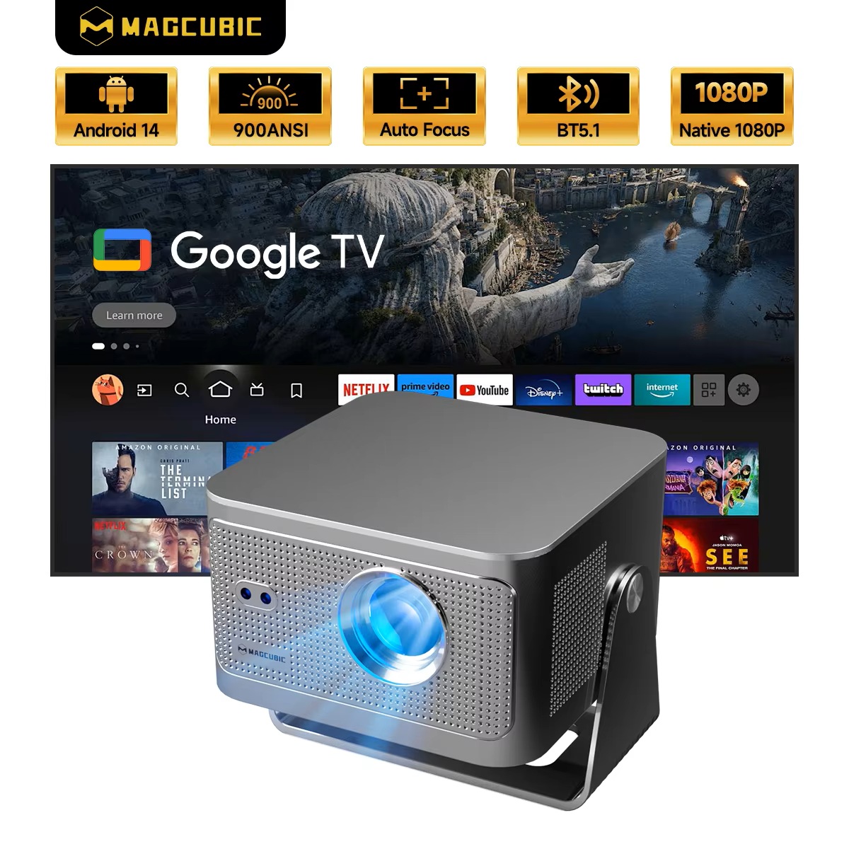 Magcubic HY350GT 900 ANSI Proj - đánh giá và giá Home Cinema Compact