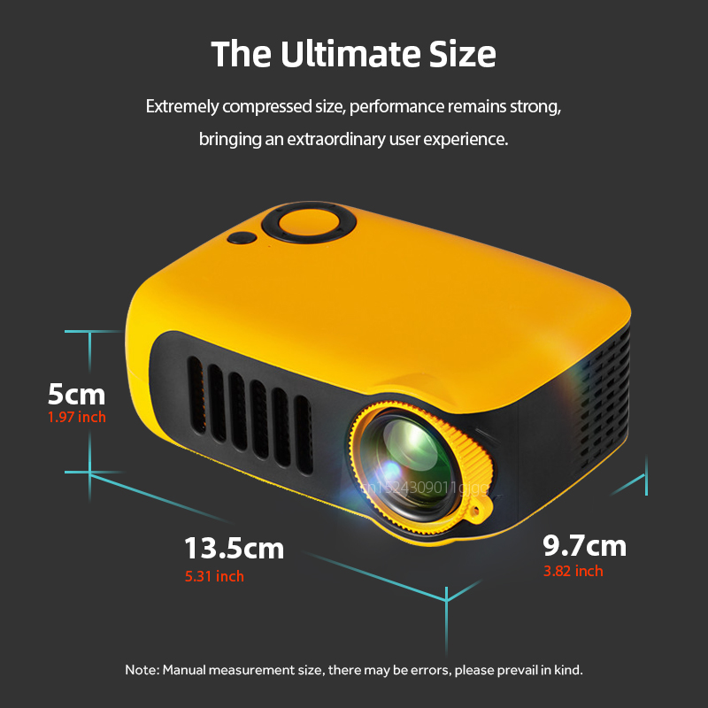 A2000 Mini Projector Portable  - đánh giá và giá Home Cinema Compact