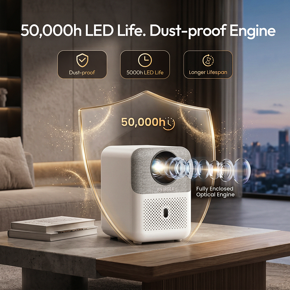 BYINTEK Full HD Mini Projector - đánh giá và giá Home Cinema Compact