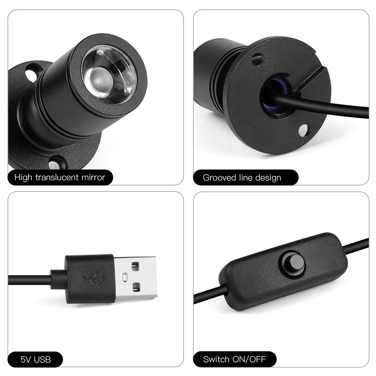 8Colors Mini Spot Light 1W Rot - đánh giá và giá Home Cinema Led