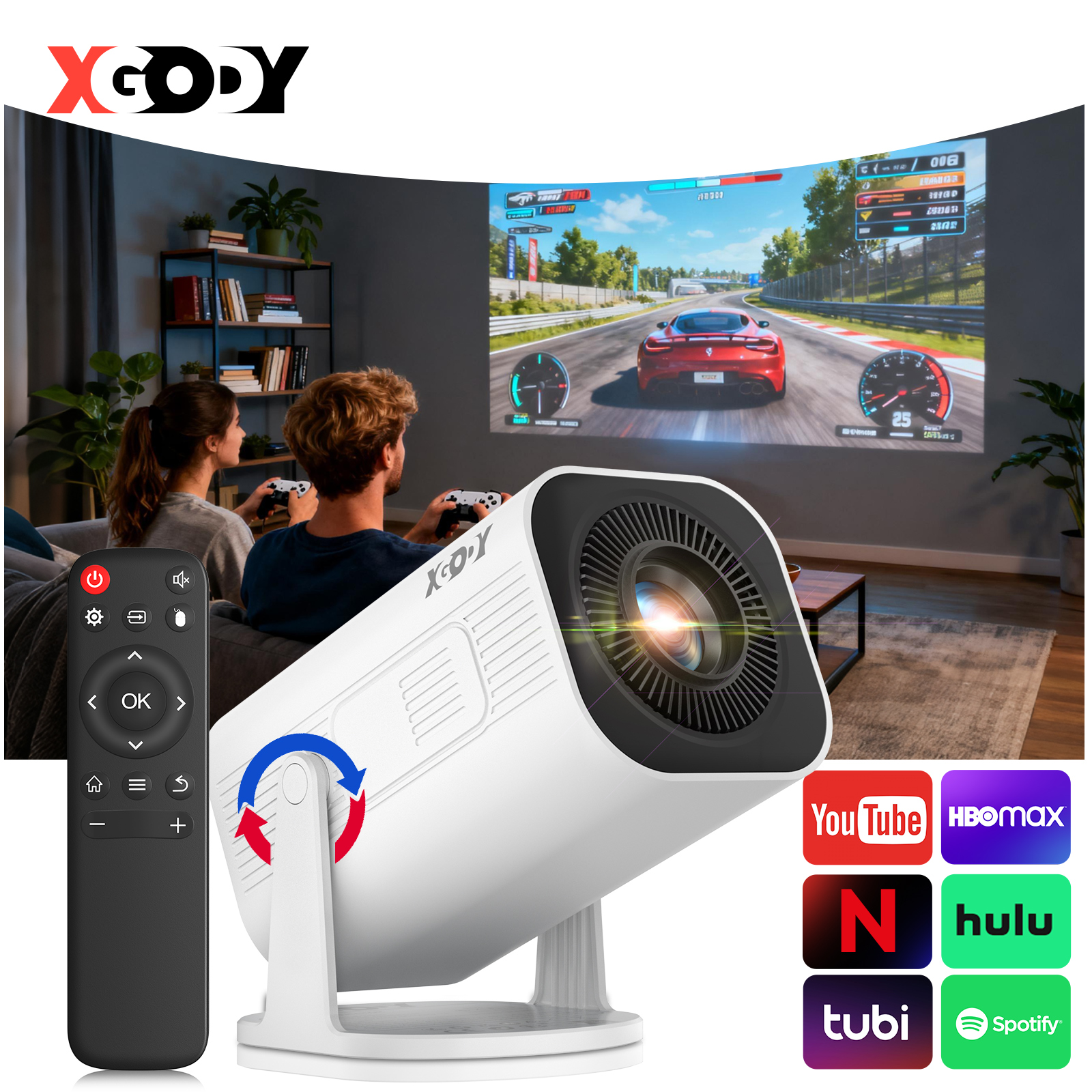 XGODY 300 ANSI Projector Smart - đánh giá và giá Home Cinema Compact