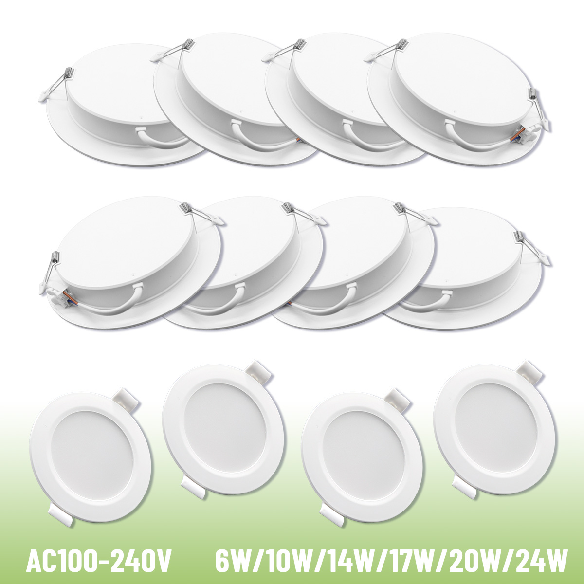 10PCS Led Downlight Three Colo - đánh giá và giá Home Cinema Led