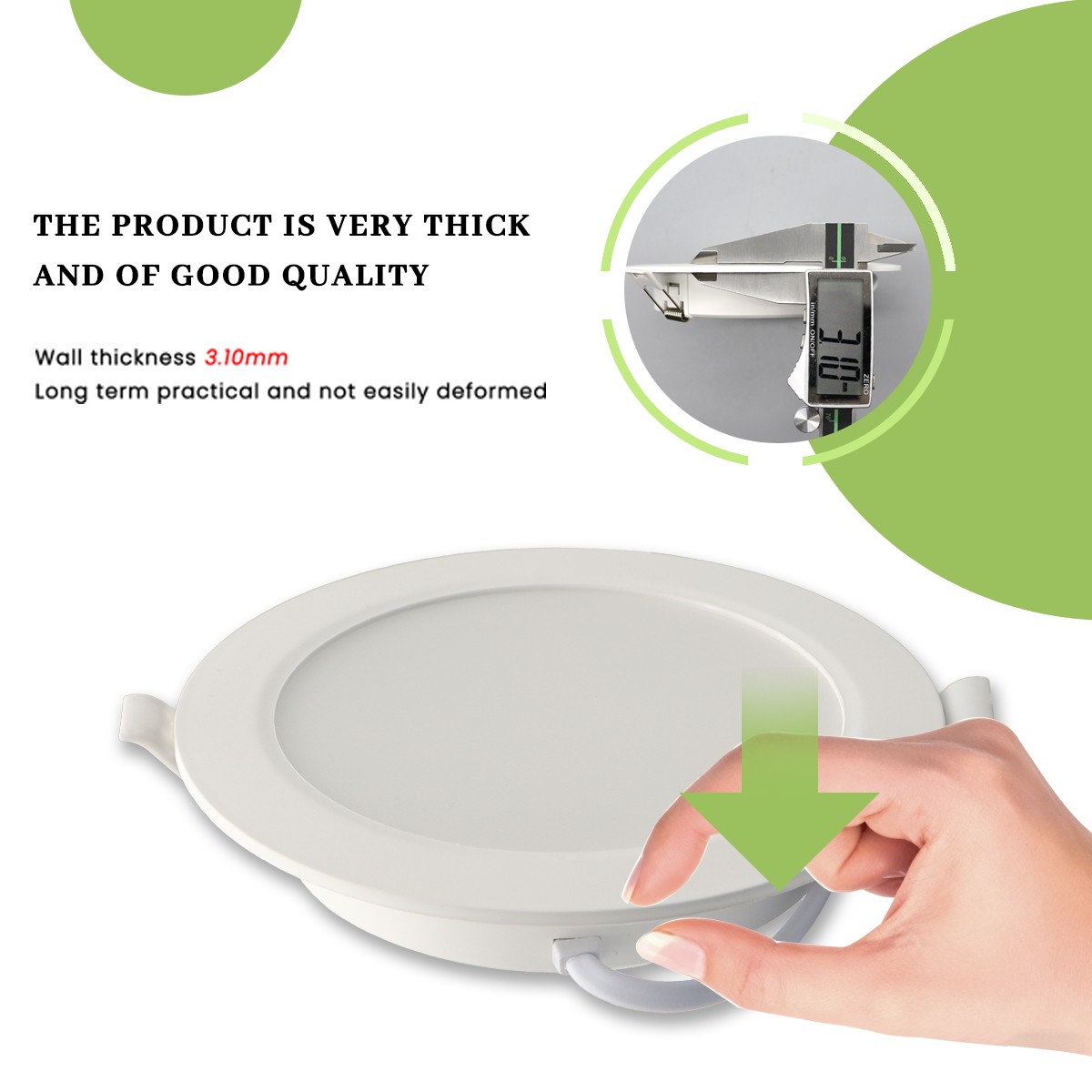 10PCS Led Downlight Three Colo - đánh giá và giá Home Cinema Led