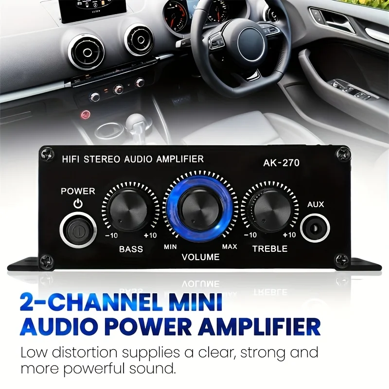 AK-270 400W Mini Power Amplifi - đánh giá và giá Home Cinema Compact
