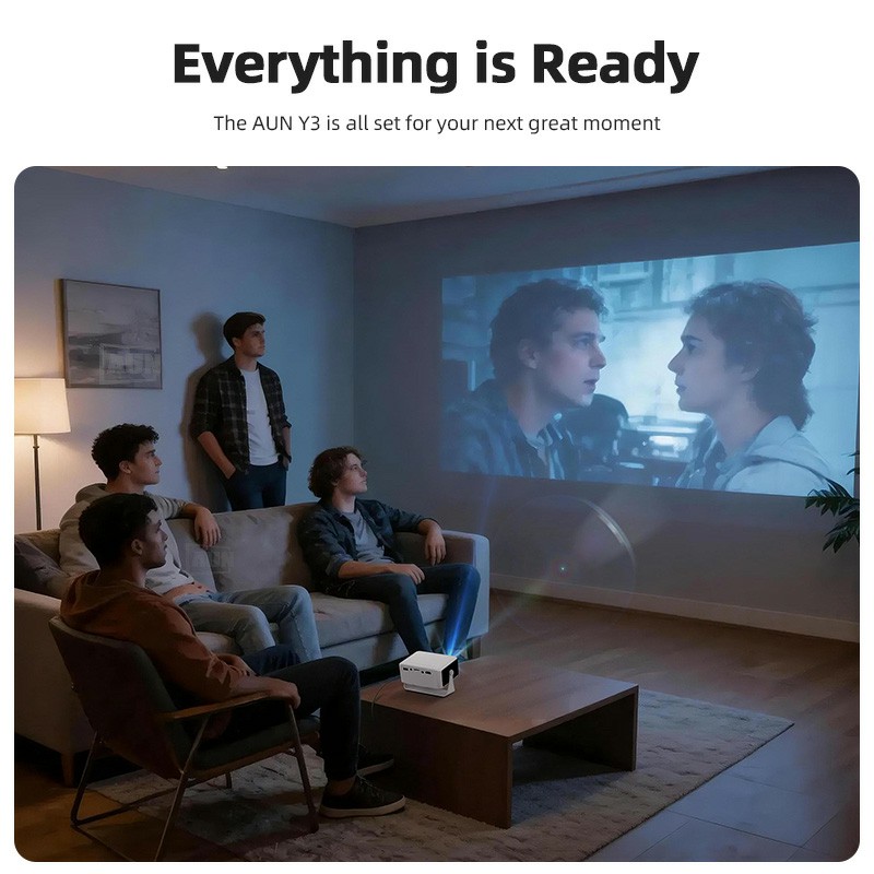 LED Projector Y3 Support iPhon - đánh giá và giá Home Cinema Compact