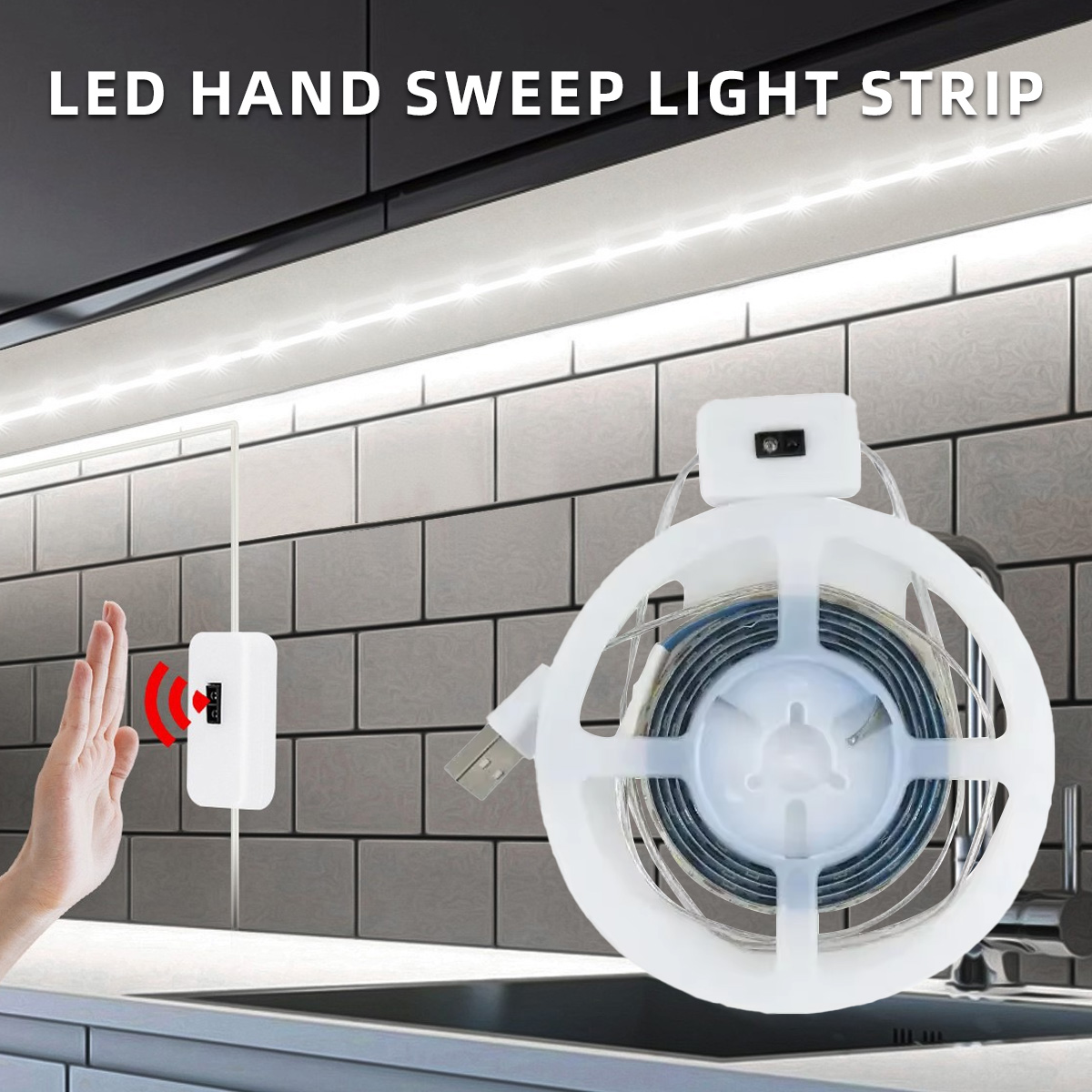 1M Hand Sweep Motion Sensor Di - đánh giá và giá Ambient Light Strip Tv