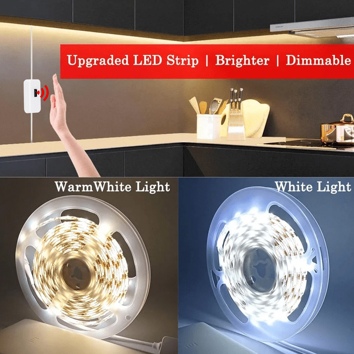 1M Hand Sweep Motion Sensor Di - đánh giá và giá Ambient Light Strip Tv