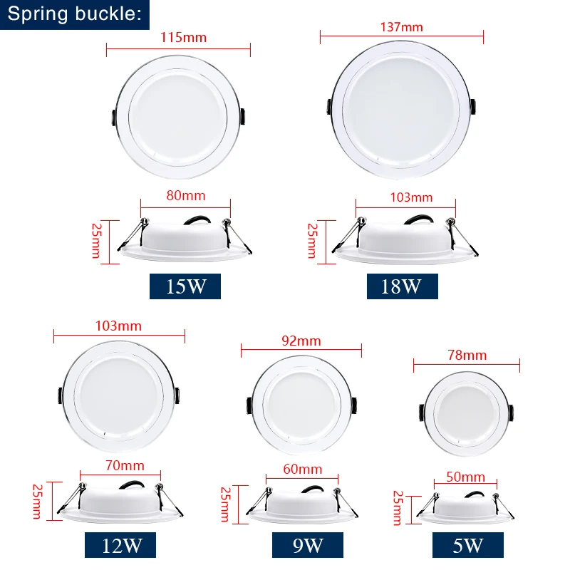 Led Downlight Recessed Round C - đánh giá và giá Home Cinema Led